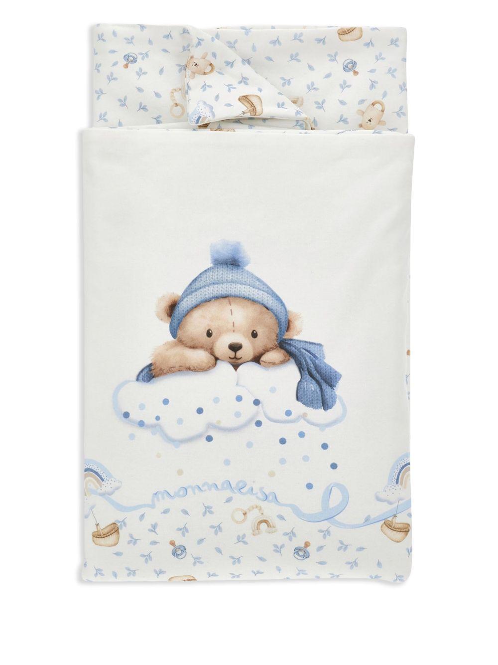 Coperta bianca per neonato 22F001NP6000 0152 Monnalisa Kids 