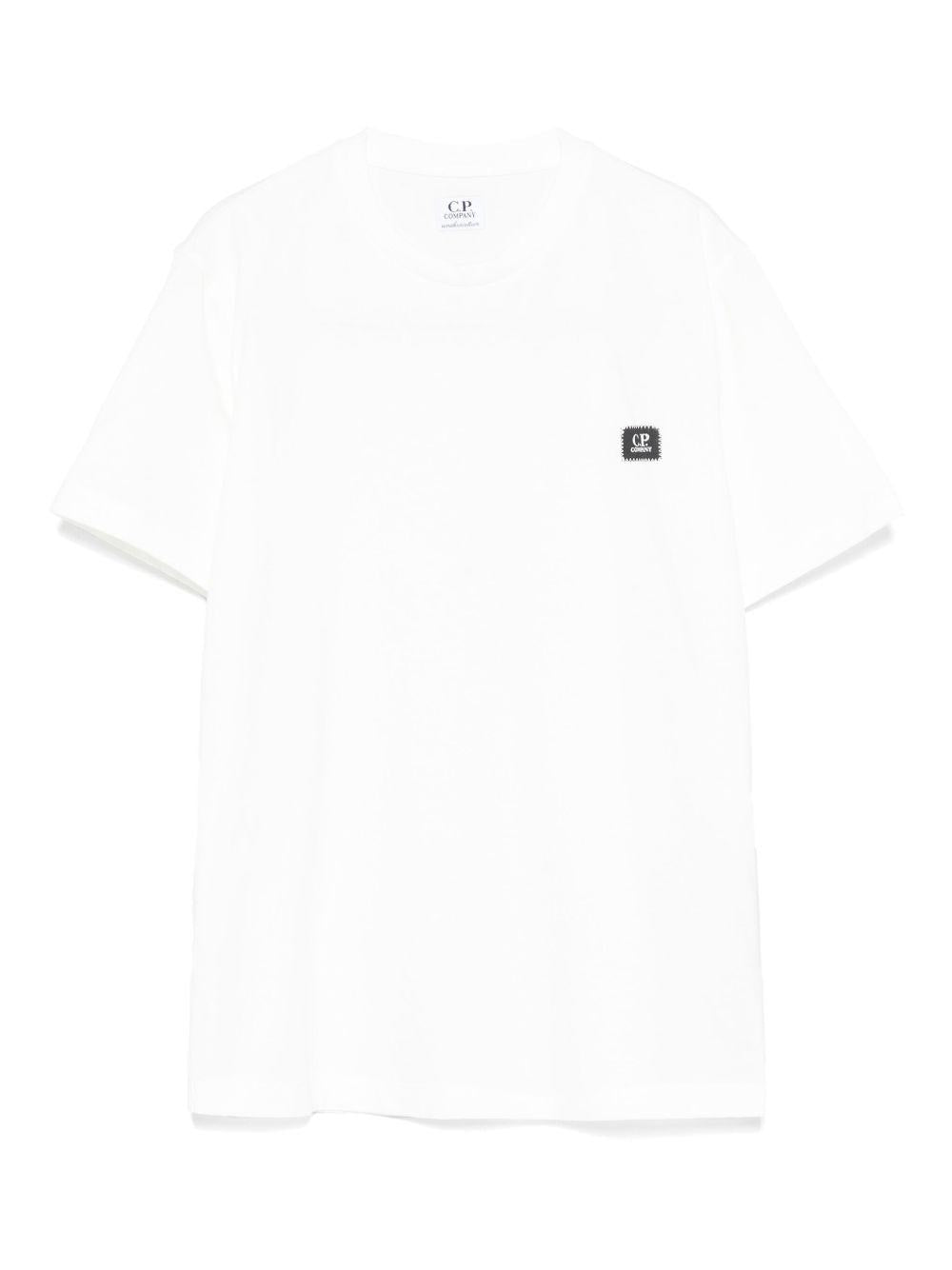 T-shirt bianca per bambino CUM00SLAA17 10135 C.P Company Kids 