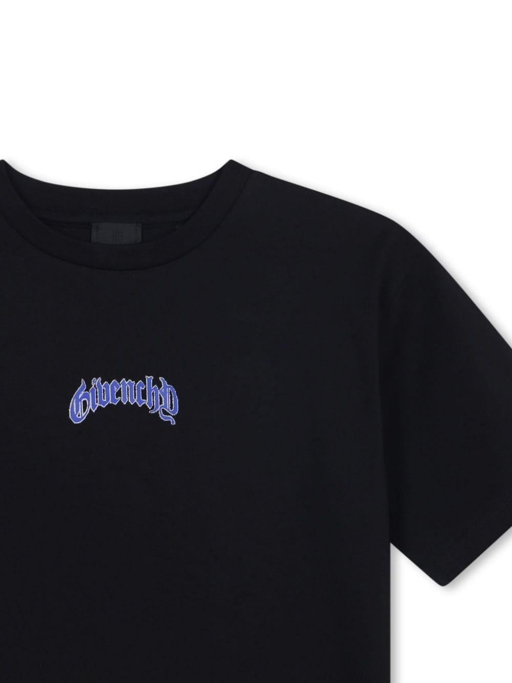 Black/Purple T-Shirt for Kids with Logo