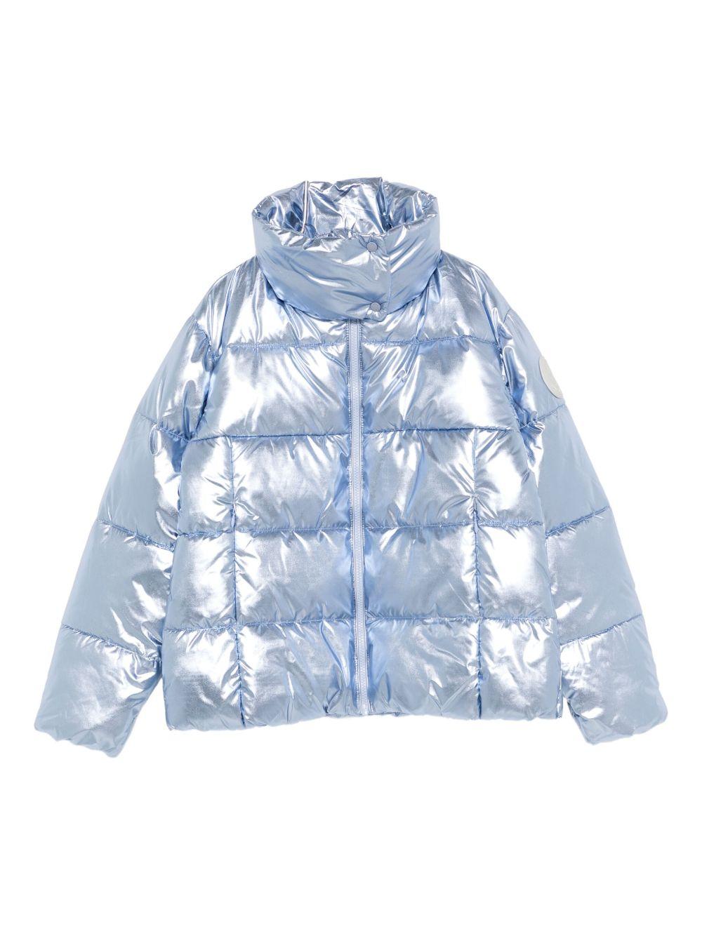 Giubbotto blu ghiaccio per bambina J32452GICED21 90008 Save The Duck Kids 
