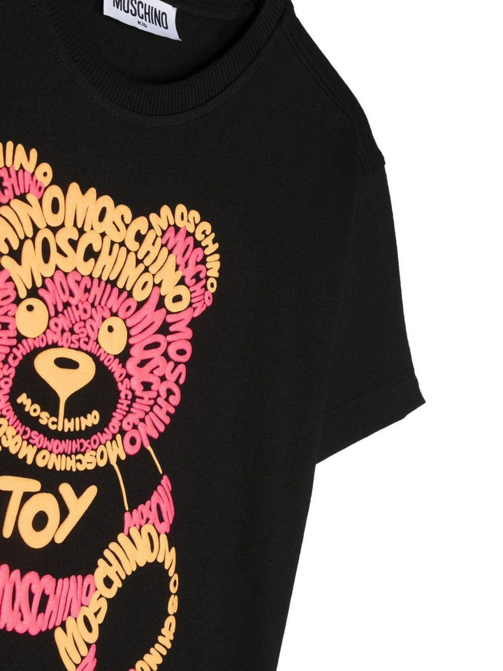 Black children's t-shirt with print