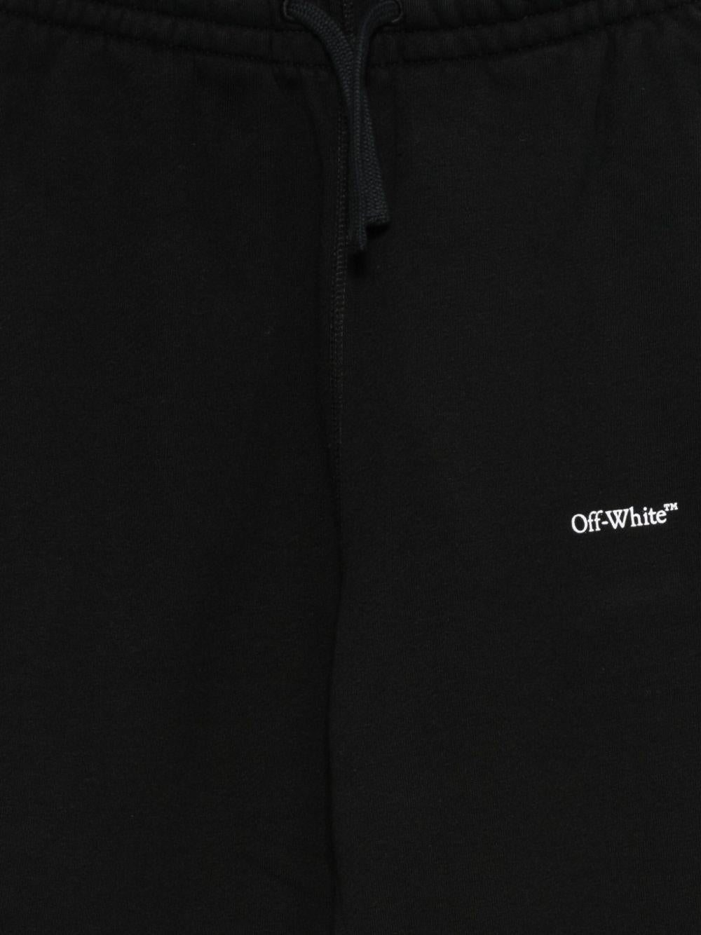 Pantalone nero per bambino OBCH001F25FLE004 1001 Off White Kids 