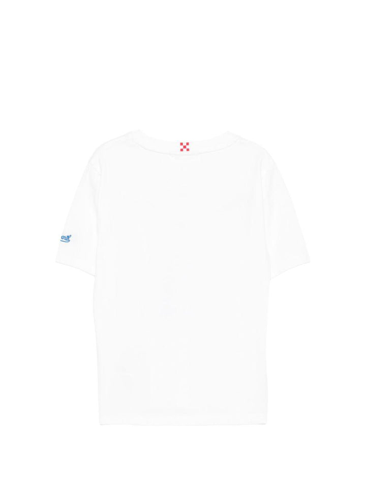 T-shirt bianca per bambino DNV0001 01957L MC2 Saint Barth Kids 