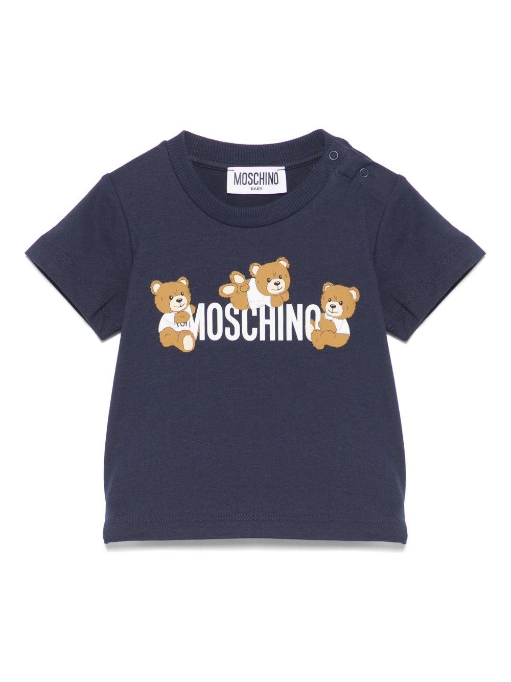 T-shirt blu navy per neonato