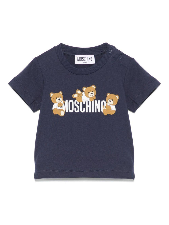 T-shirt blu navy per neonato
