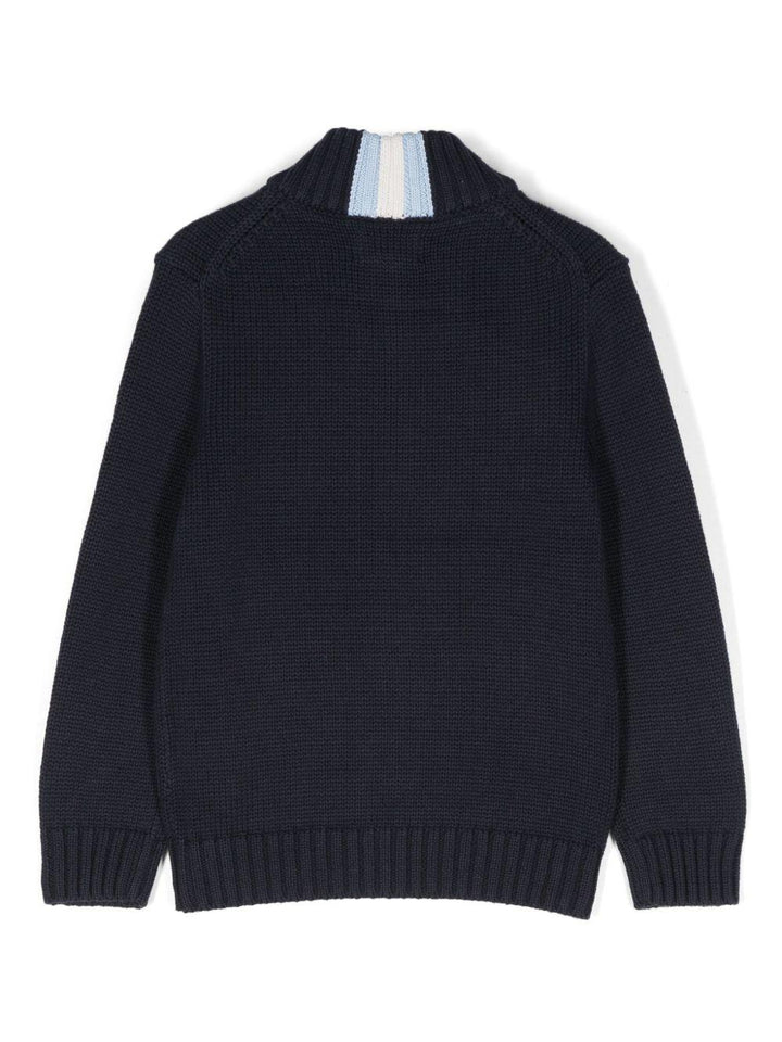 Cardigan blu navy per bambino 322799411 025 Ralph Lauren Kids 