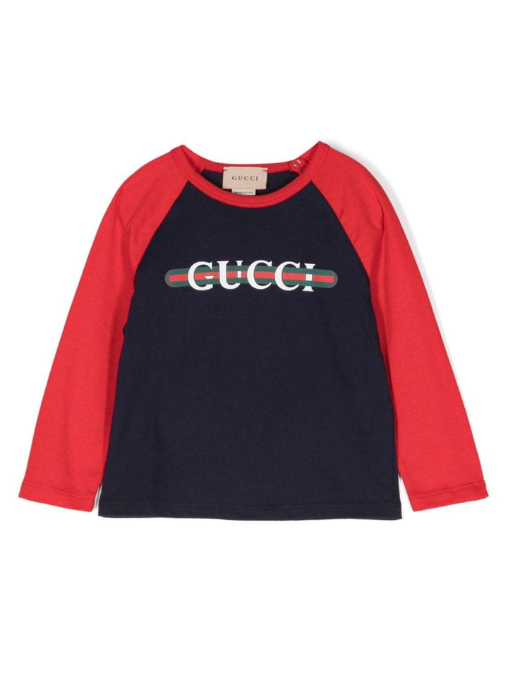 Navy/Crimson Baby T-Shirt with Logo