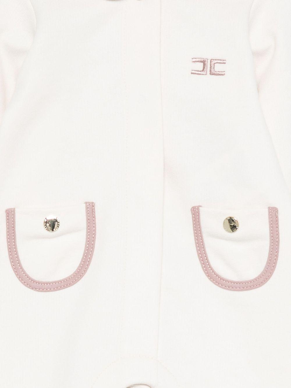 Tutina bianca per neonata ENTU1430FF002 D849 Elisabetta Franchi Kids 