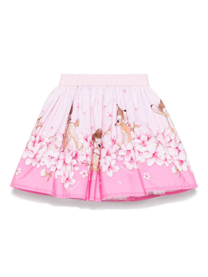 Gonna rosa/multicolore per bambina