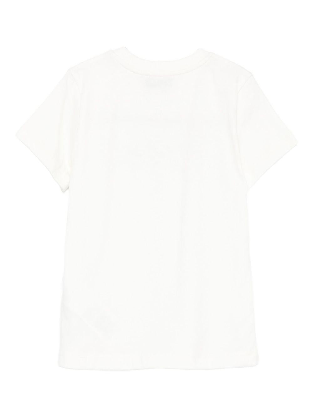 T-shirt bianco per bambino HPM058LAA34 10063 Moschino Kids 
