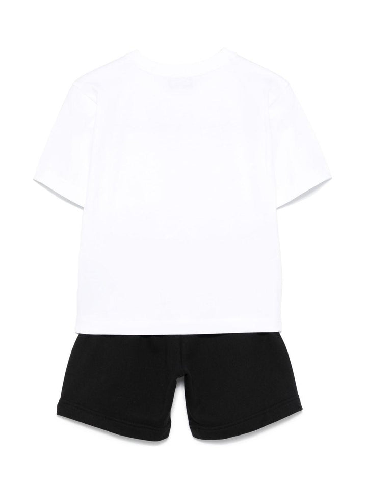 Completo sportivo bianco/nero per bambino