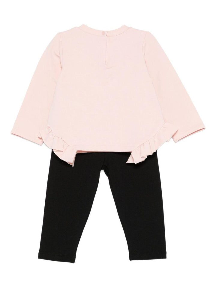 Completo rosa/nero per neonata HF5038F0724 B3482 Liu Jo 