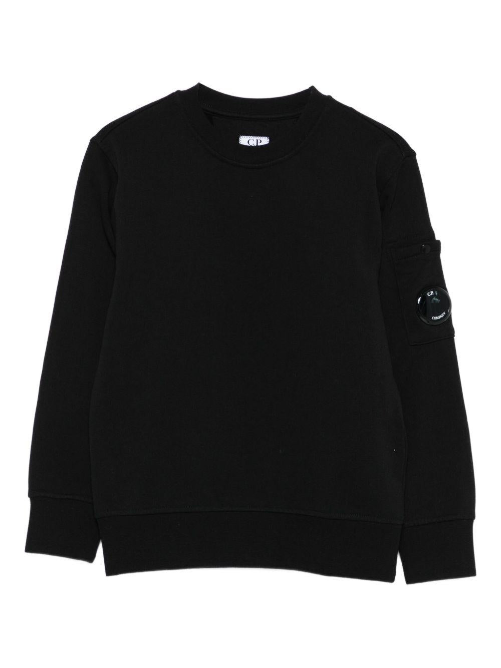 Felpa nera per bambino CMF00XLCA76 60100 C.P Company Kids 
