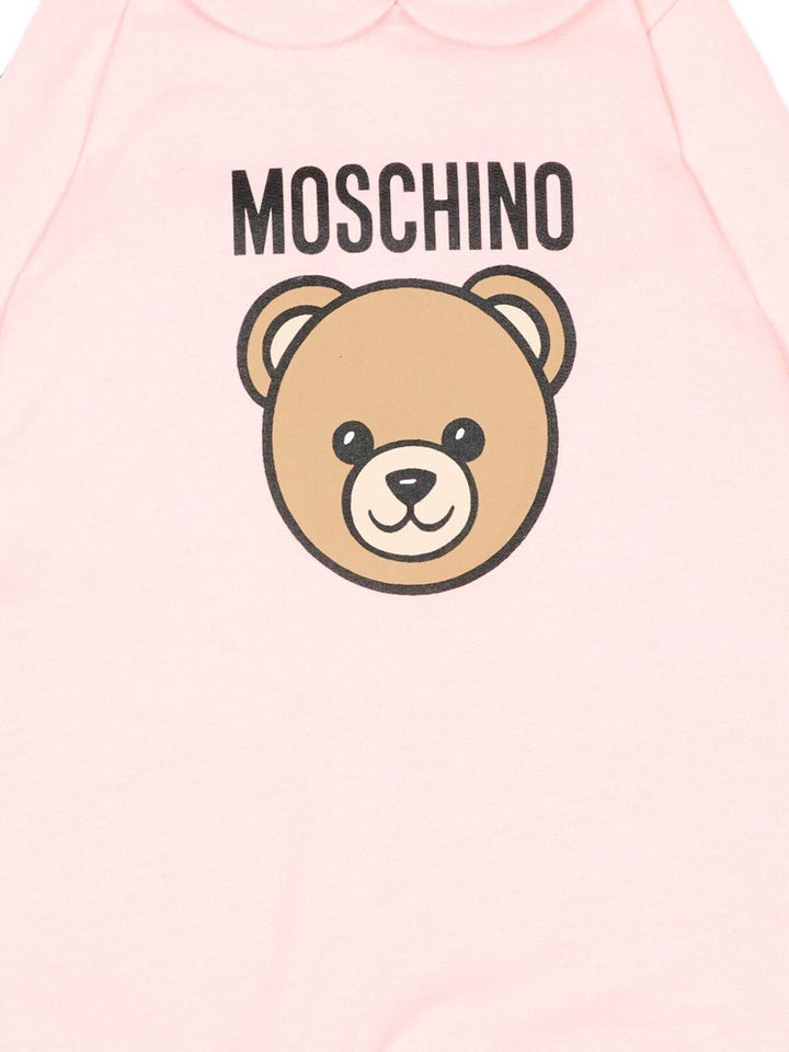 Tutina rosa chiaro per neonata MUY09OLCA40 50209 Moschino Kids 