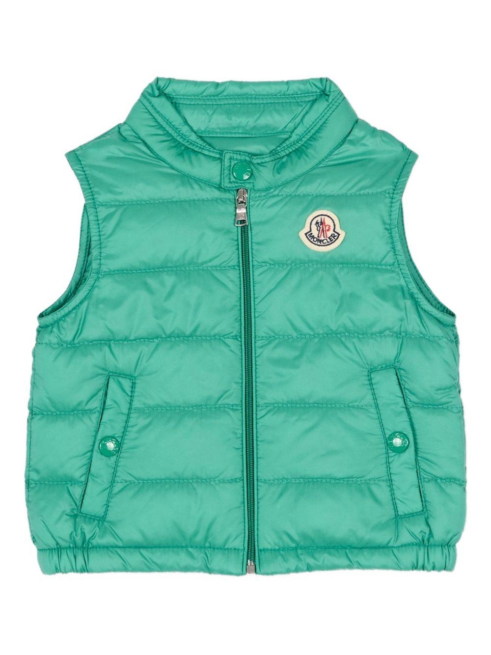 Giubbotto verde per neonato 9511A00023597YF 845 Moncler Kids 