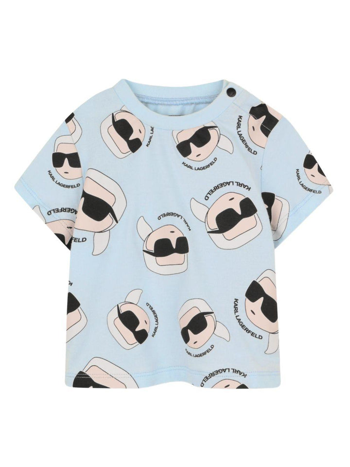 Completo blu/nero per neonato Z31070 77X Karl Lagerfeld Kids 