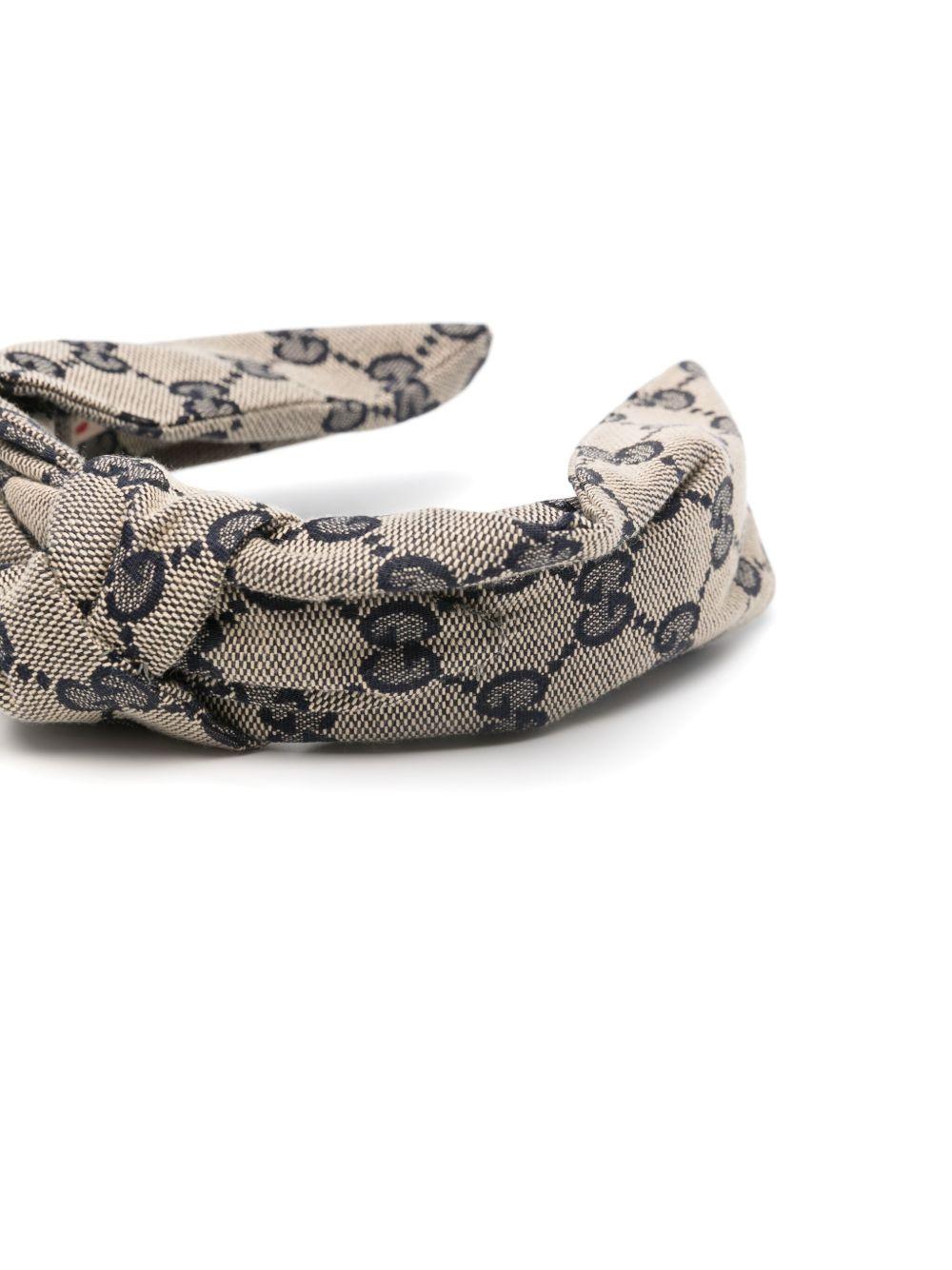 Cerchietto beige/blu navy per bambina 794600KQW00 4000 Gucci Kids 