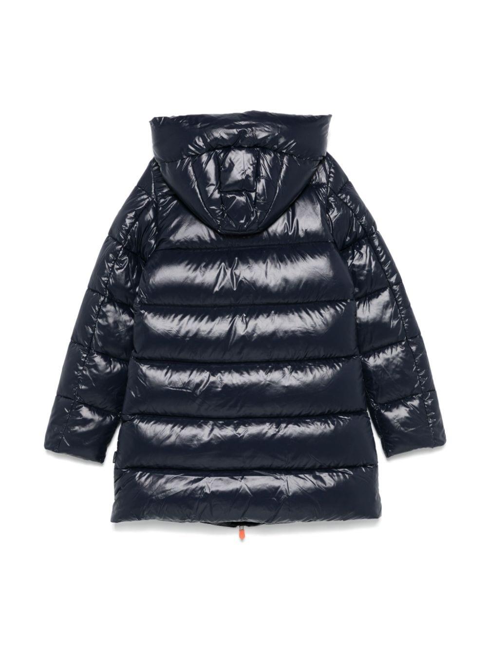 Save the Duck Kids Blue/Black Jacket for Girls