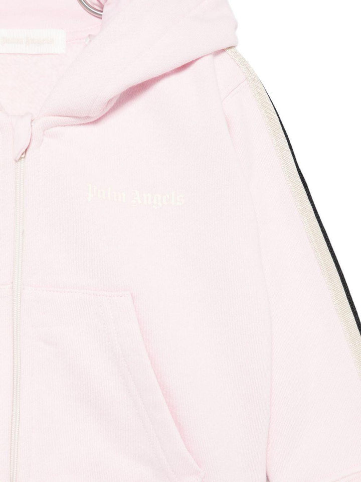 Felpa rosa pallido per neonata PG3X003F25FLE001 3C03 Palm Angels Kids 