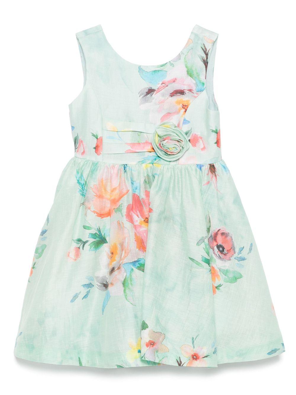 Abito verde mare per bambina