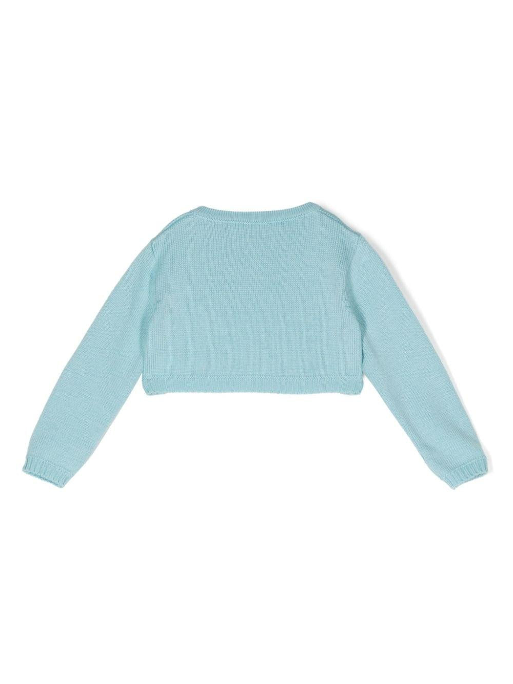 Cyan blue cardigan for girls