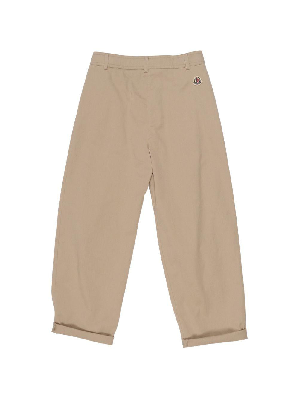Pantalone beige per bambina 9542A00003598QH 21L Moncler Kids 