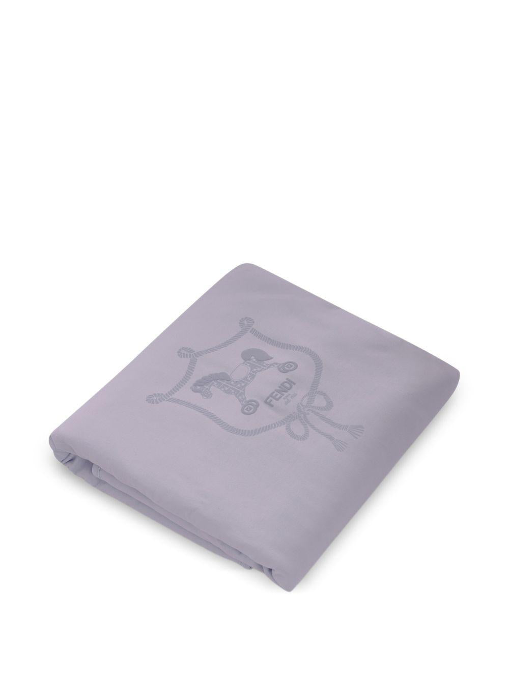 Coperta viola chiaro per neonata BUJ3288RA F19J4 Fendi Kids 