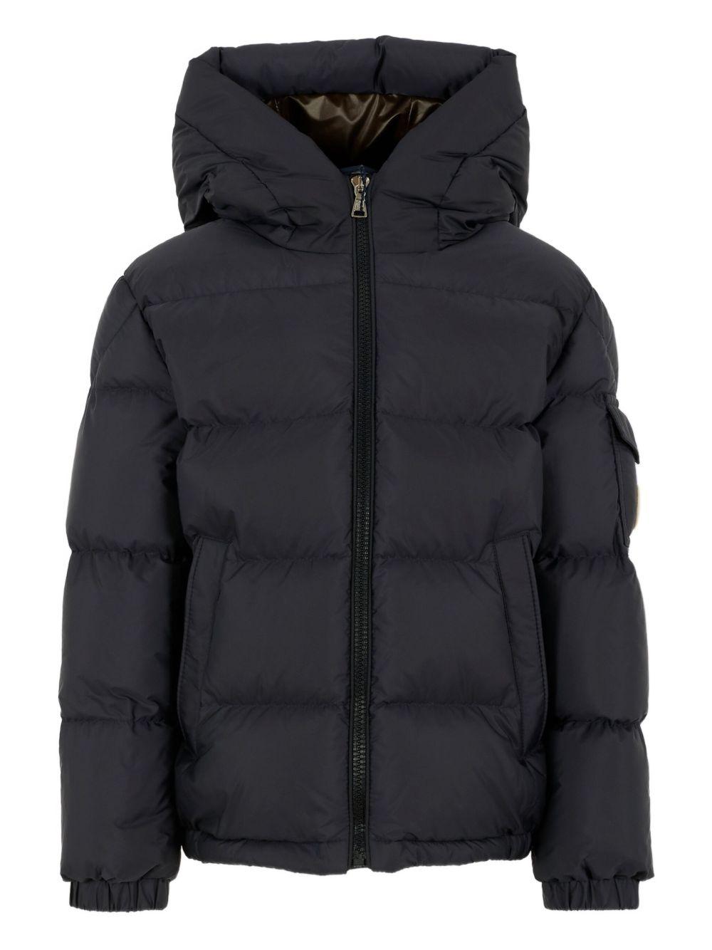 Giubbotto blu per bambino 9541A0008153A5E 742 Moncler Kids 