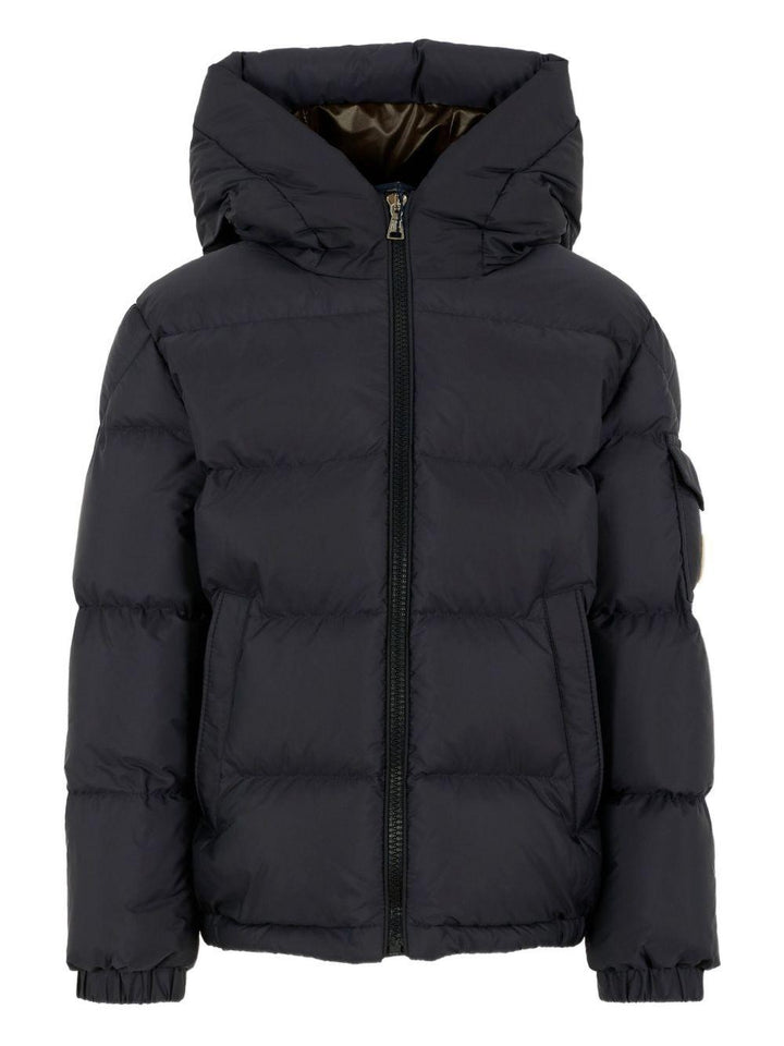 Giubbotto blu per bambino 9541A0008153A5E 742 Moncler Kids 