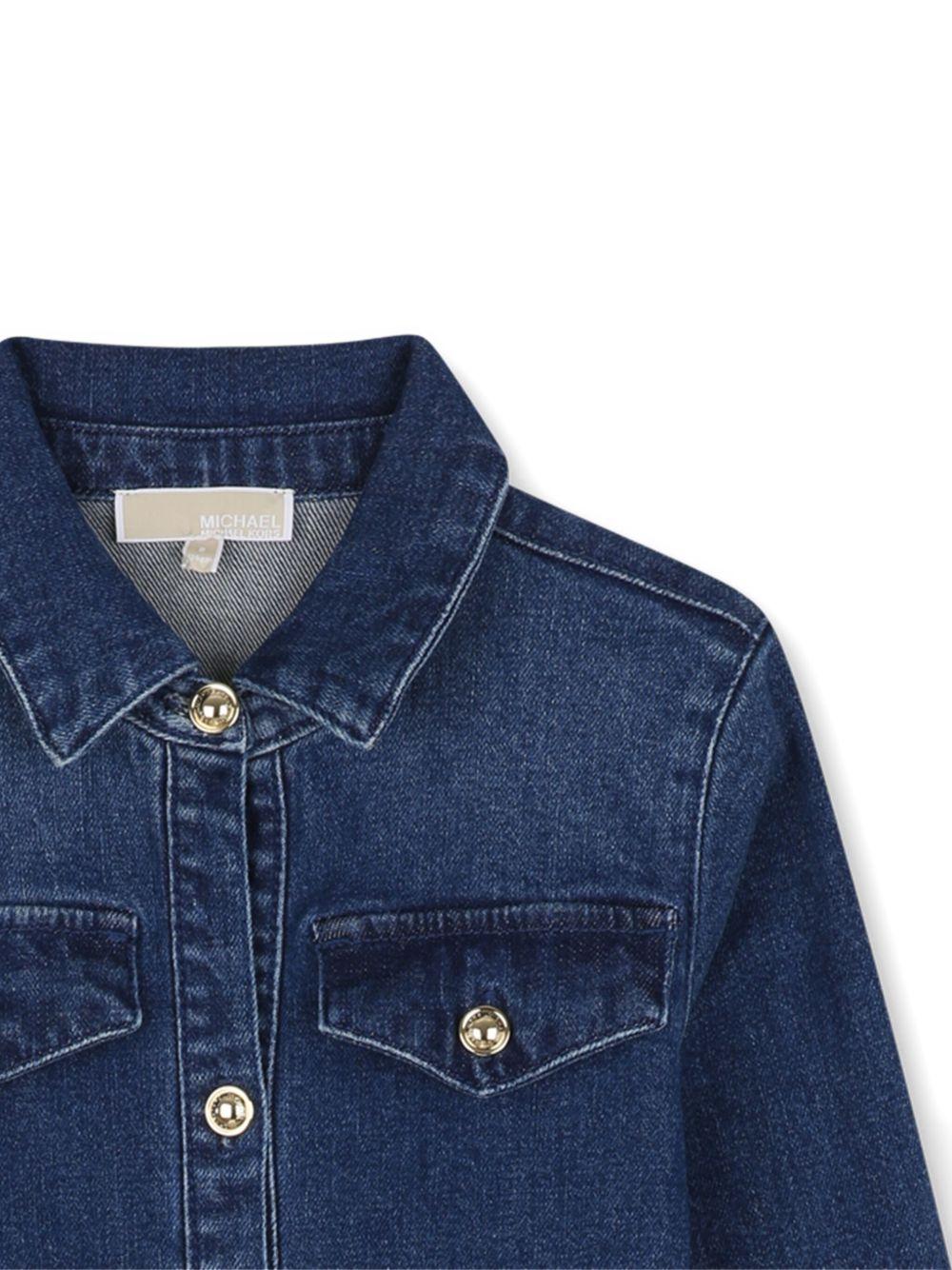 Abito in denim blu per bambina R30480 Z10 Michael Kors Kids 