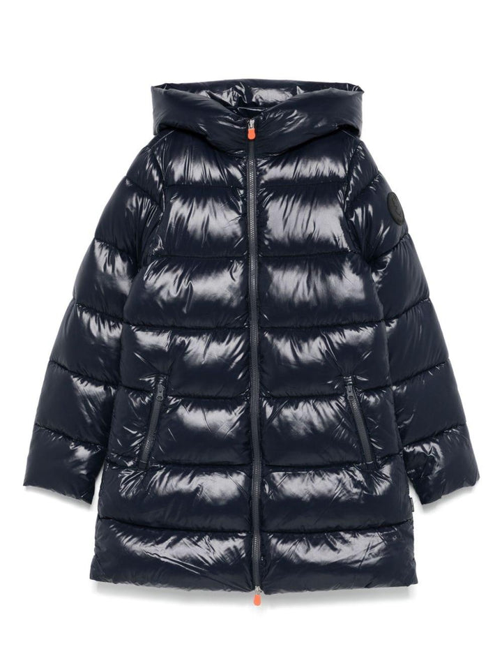 Save the Duck Kids Blue/Black Jacket for Girls