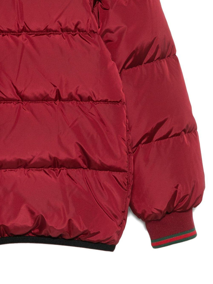 Giubbotto rosso rubino per bambino 824810XWA40 6207 Gucci Kids 
