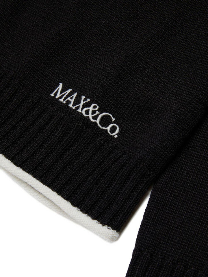 Maglia nera per bambina MX0405MX02G MX900 Max&co Kids 