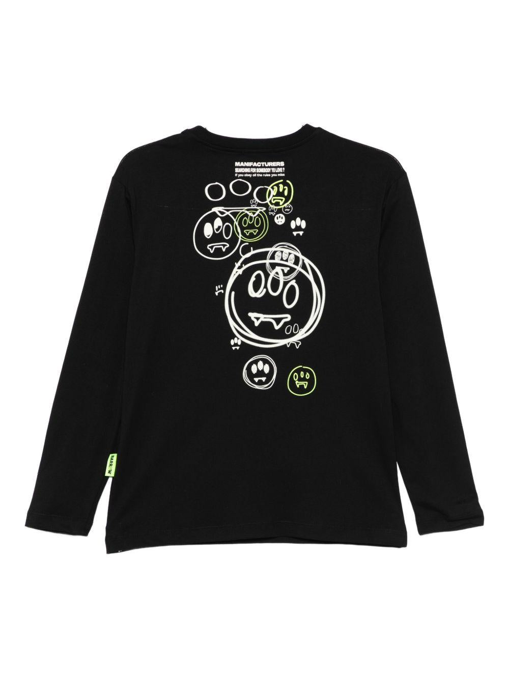 T-shirt nera per bambino F5BKJUTH116 110 Barrow Kids 