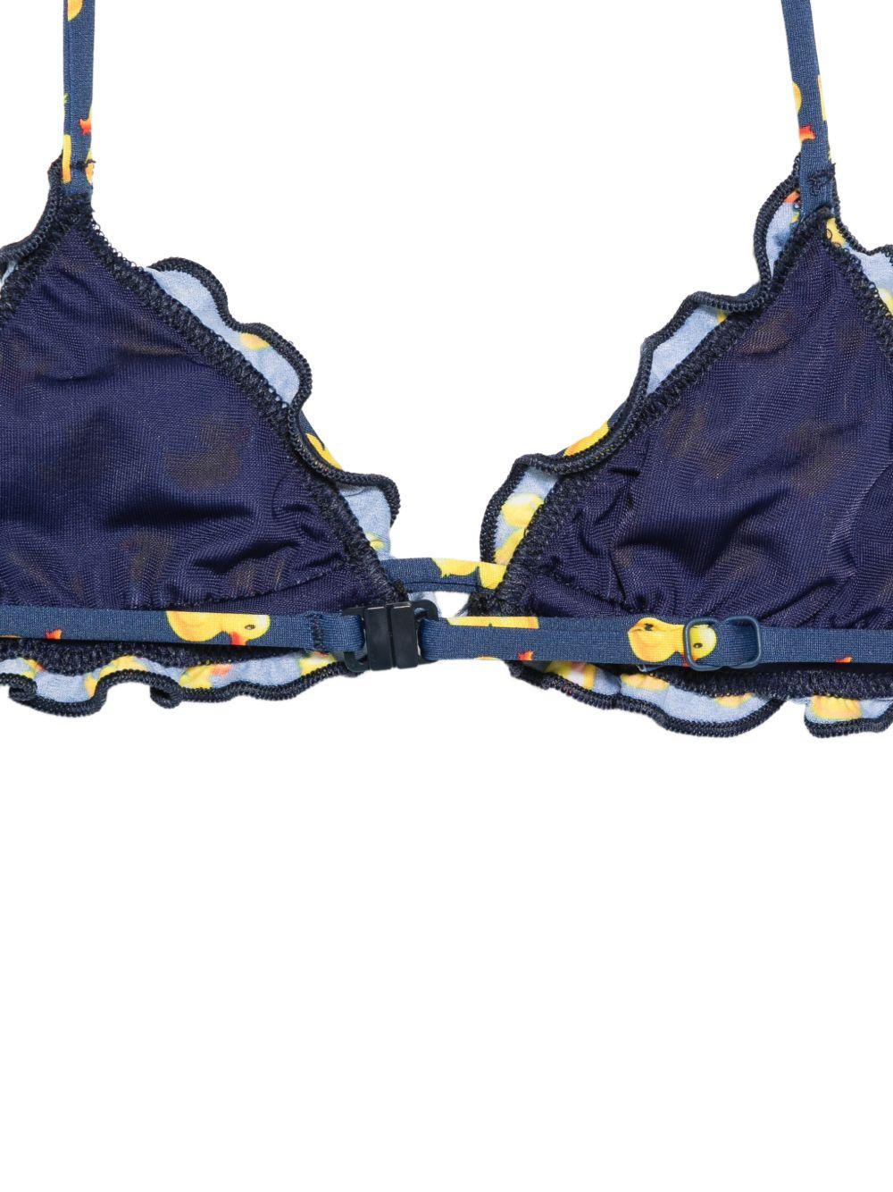 Costume due pezzi blu per bambina CRIS001 03152L MC2 Saint Barth Kids 
