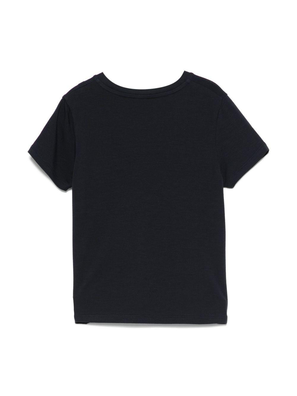 T-shirt blu navy per bambina 9548C0001189AWF 778 Moncler Kids 