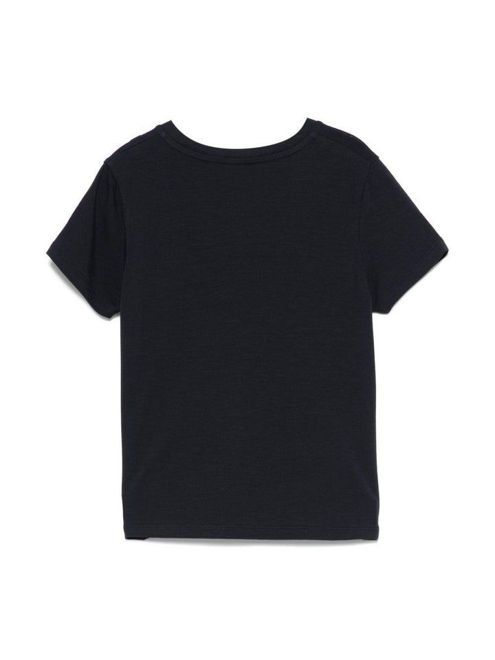 T-shirt blu navy per bambina 9548C0001189AWF 778 Moncler Kids 