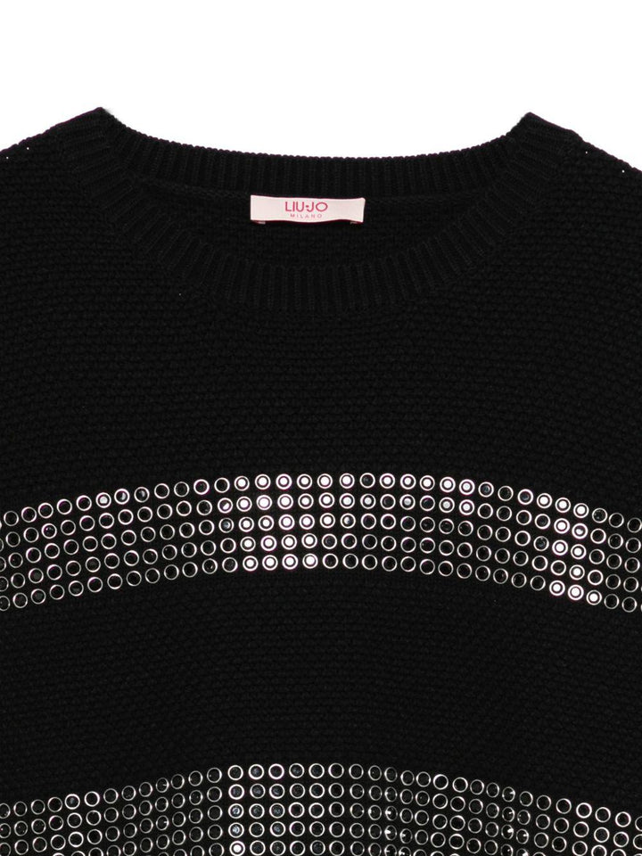 Maglione nero per bambina GF5088MA12P 22222 Liu Jo 