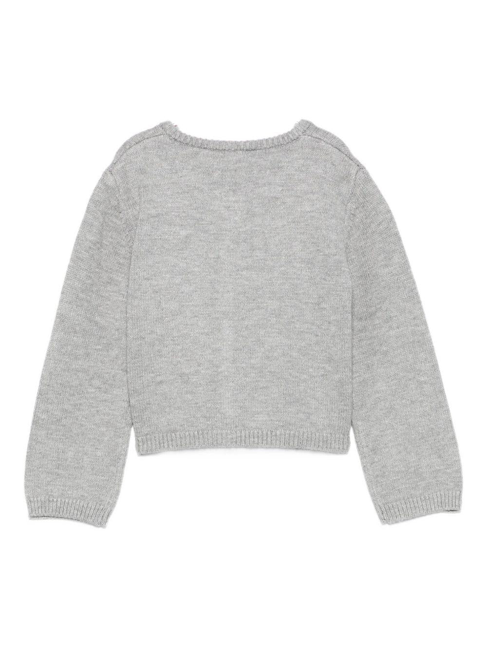 Cardigan grigio per neonata HF5010MA12P 02036 Liu Jo 