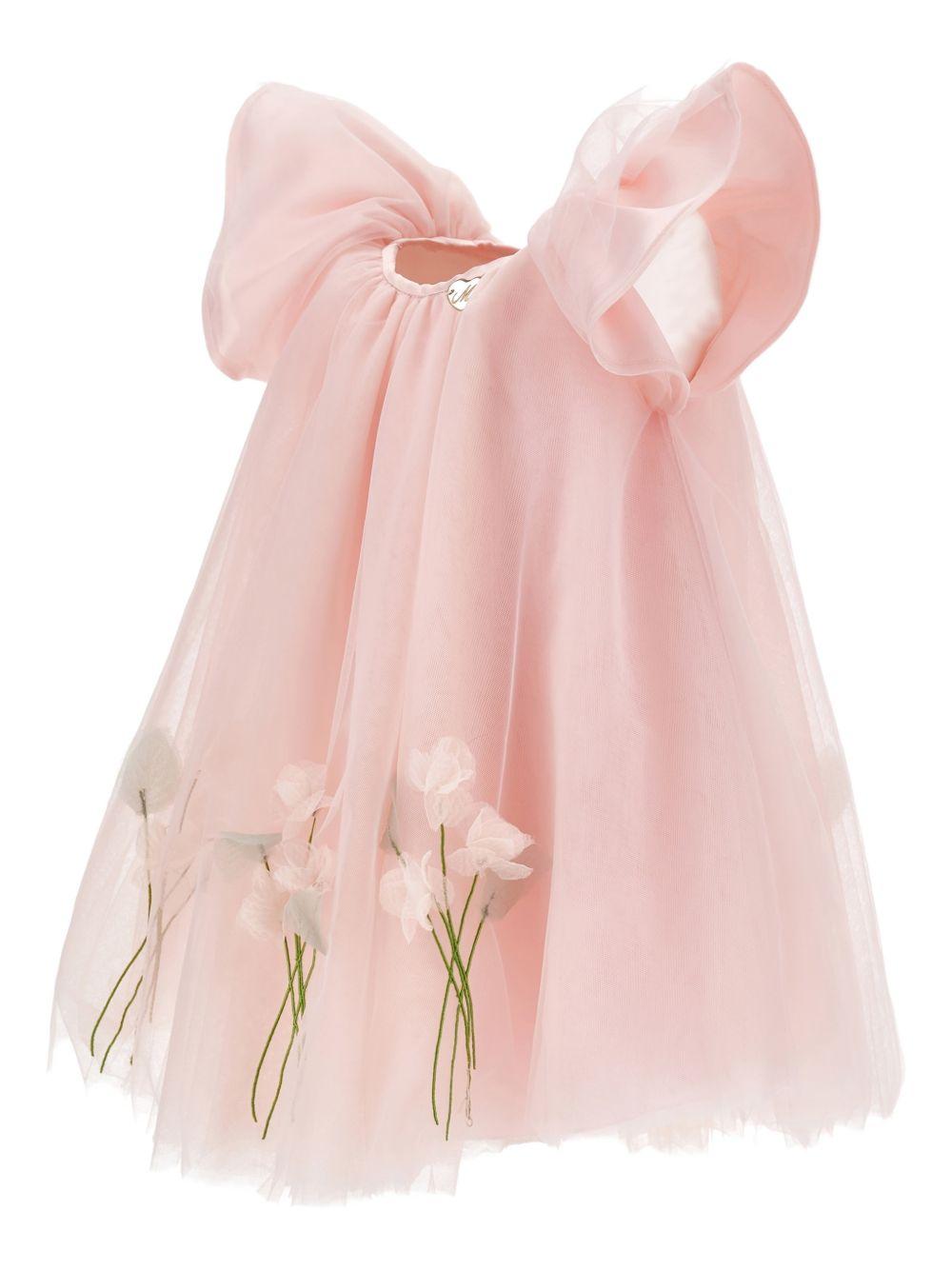 Abito rosa chiaro per neonata 73G9047747 0091 Monnalisa Kids 