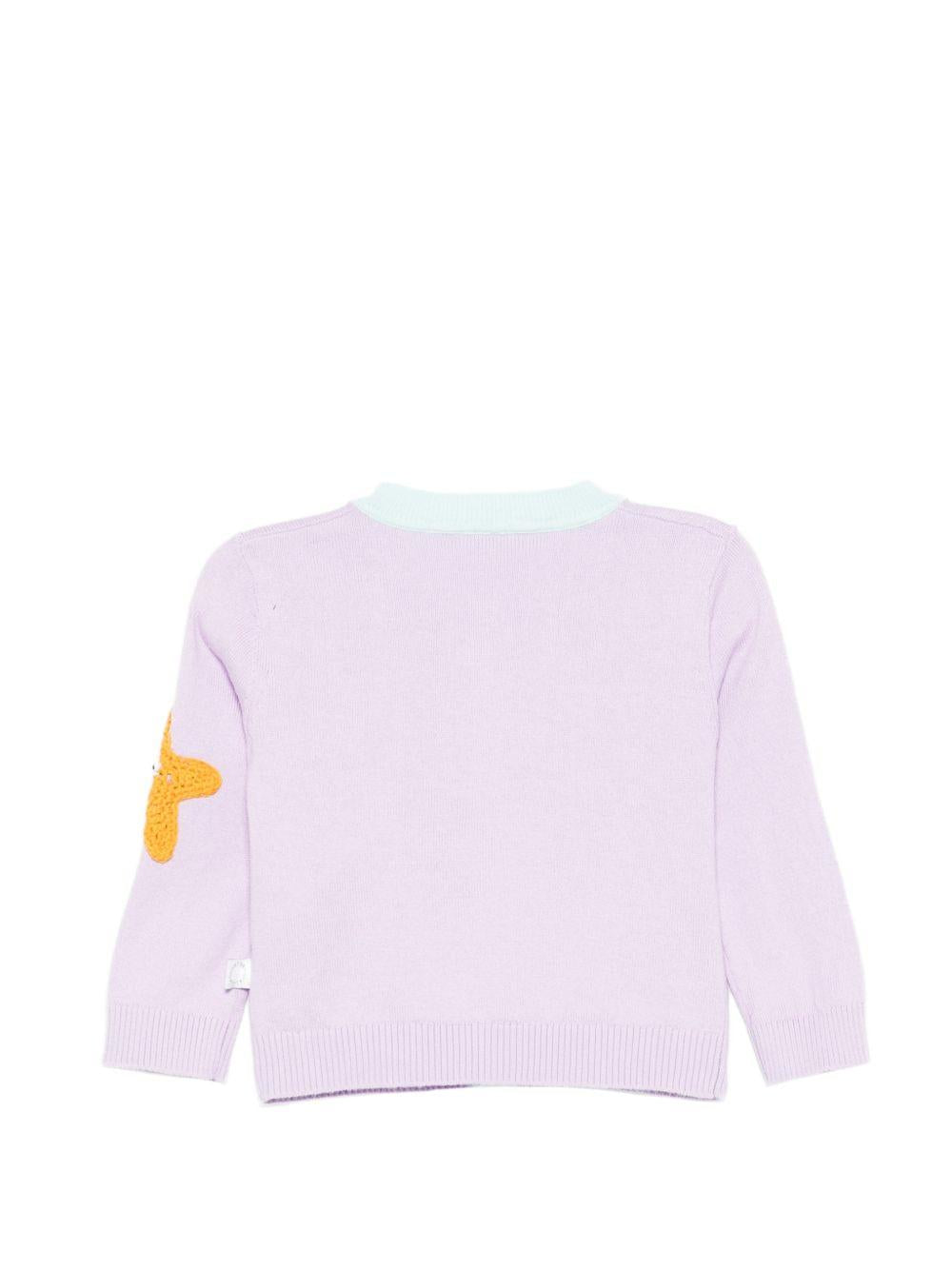 Cardigan viola/multicolore per neonata TY9110Z3622 539 Stella McCartney Kids 