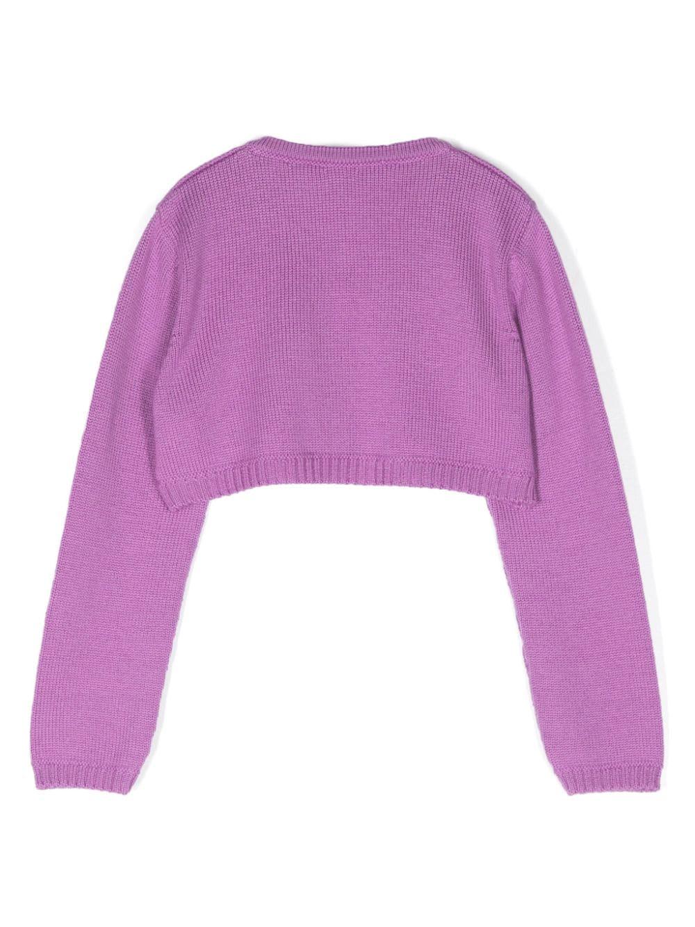 Cardigan viola per bambina FB8779102088 87 Colorichiari Kids 