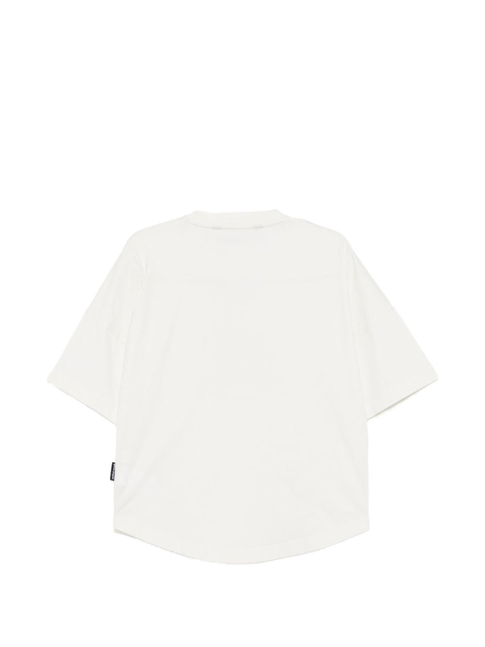 T-shirt bianca per bambino PMAA10BS26JER004 0360 Palm Angels 