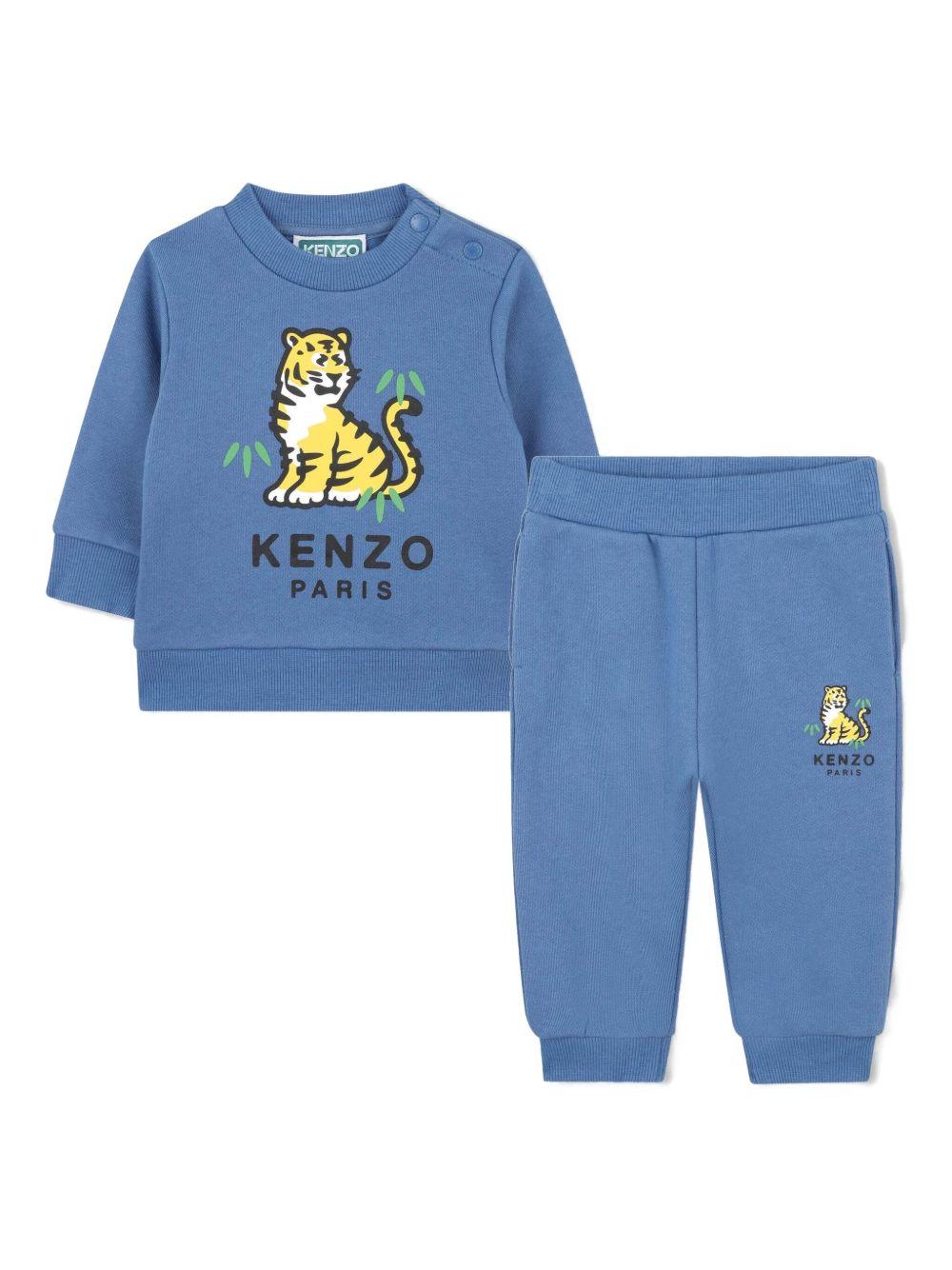 Completo sportivo blu celo per neonato K61502 780 Kenzo Kids 