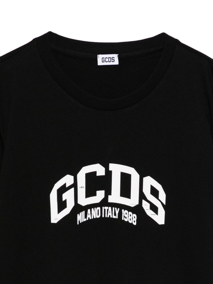 T-shirt nero per bambino B2JM2328BA3 99 Gcds Kids 
