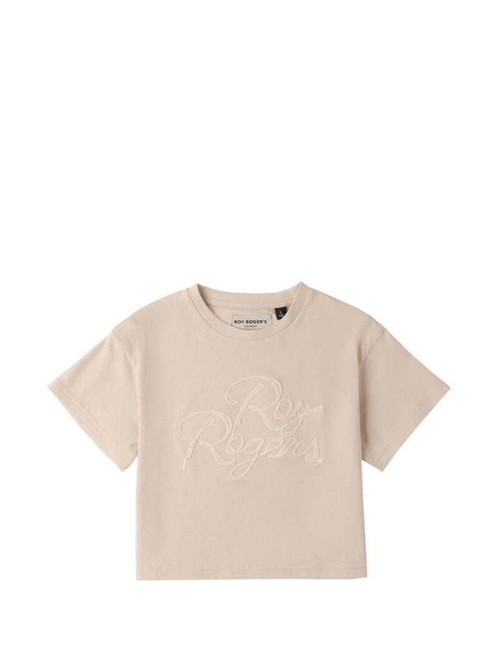 T-shirt beige per bambina 17600 1027 Roy Rogers Kids 