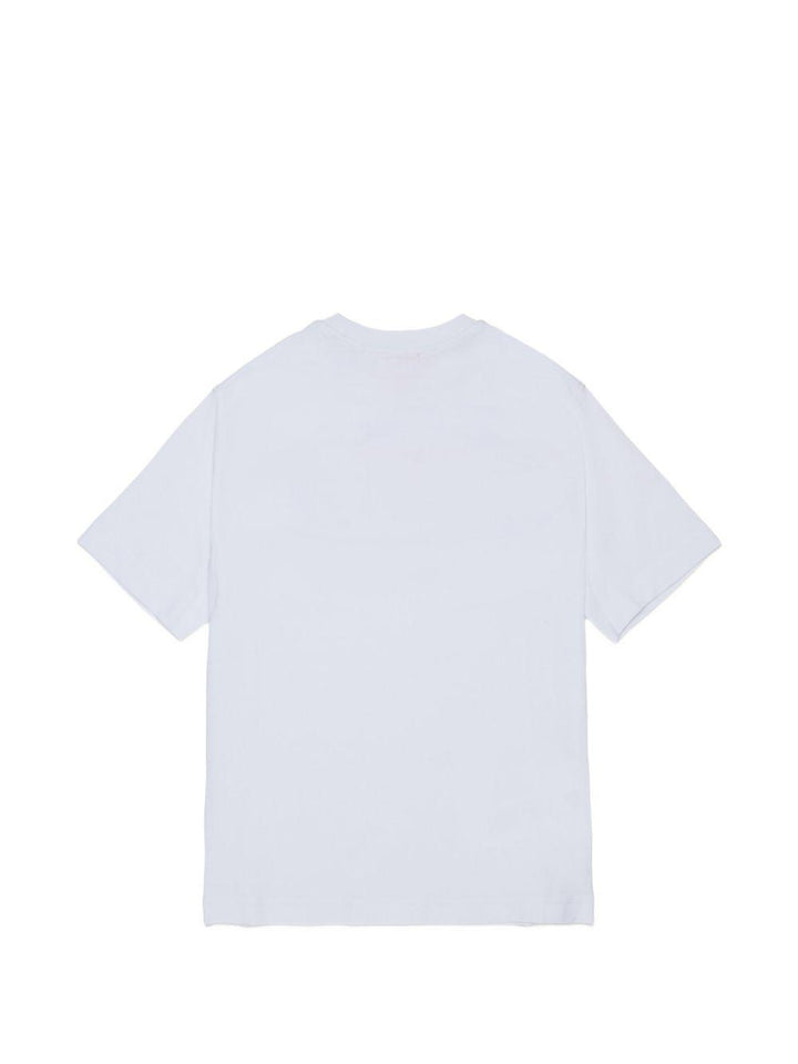 T-shirt bianca per bambino J02968KYA1Y K100 Diesel Kids 