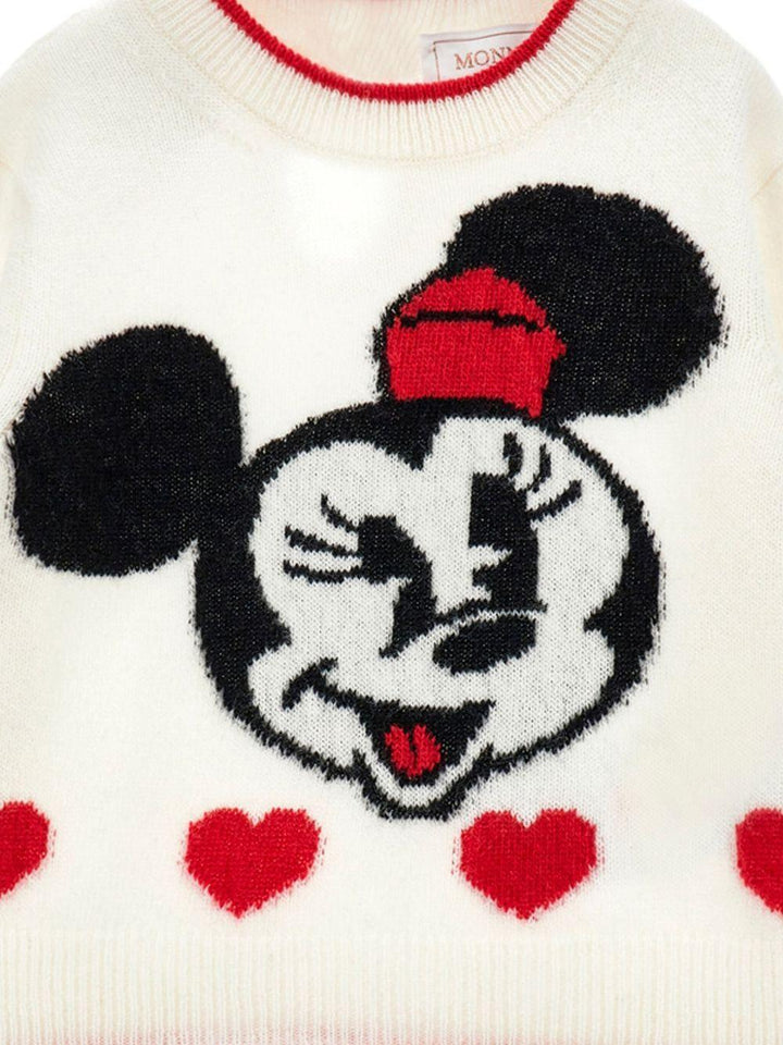 Maglione bianco per bambina 19F633NP6091 0143 Monnalisa Kids 