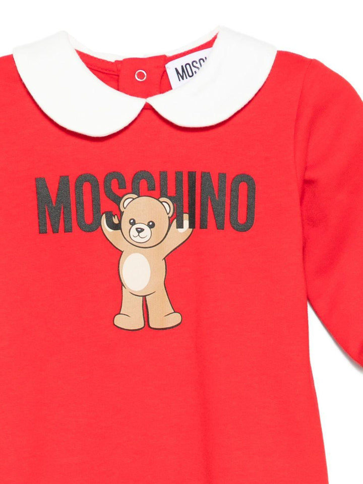 Tutina rossa per neonata MXY037LCA40 50109 Moschino Kids 