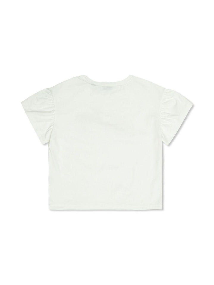 T-shirt bianca per neonata 8100319 A1464 Burberry Kids 